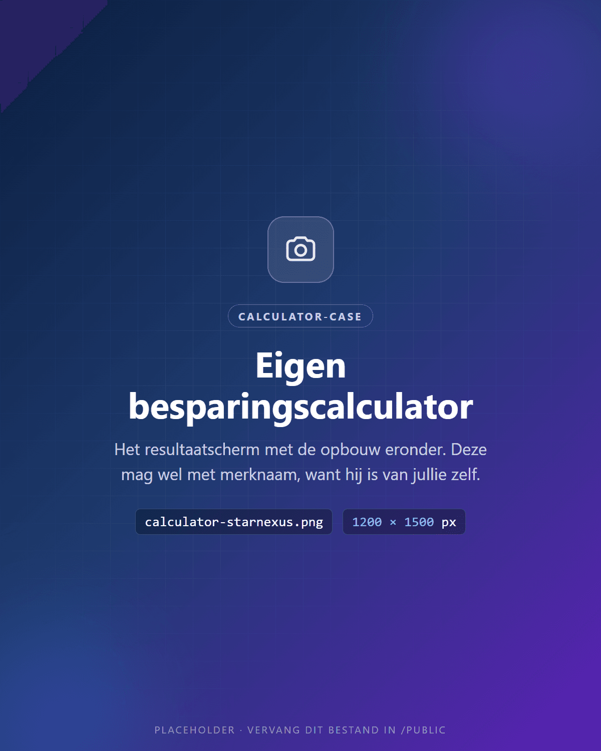 De besparingscalculator van Starnexus